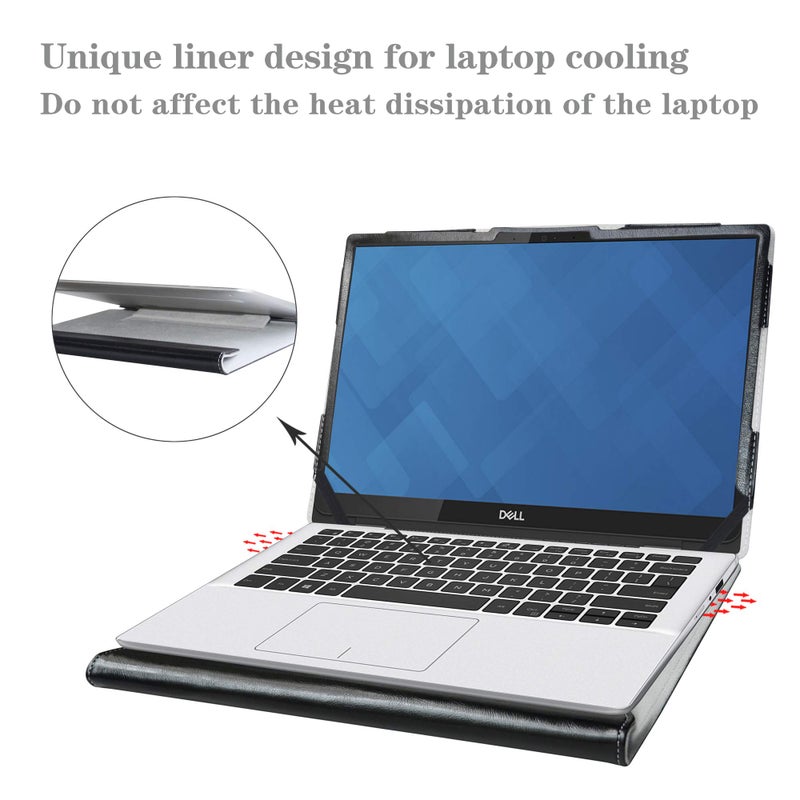 Alapmk Protective Case for Dell Inspiron 13 2-in-1 7300 7306/Inspiron 13 5300 5301 5390 5391 7390 7391/Latitude 3301 3320 5300 5310 5320 5330 7300/Latitude 2-in-1 5300 5310 5320 5330 13.3",Black - Image 5